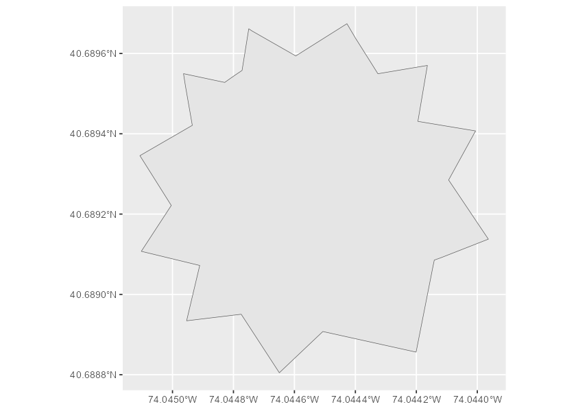 Location of the Statue of Liberty extracted with nominatimlite.